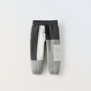 NWT Zara Colorblock Joggers Sweatpants 9-12 months